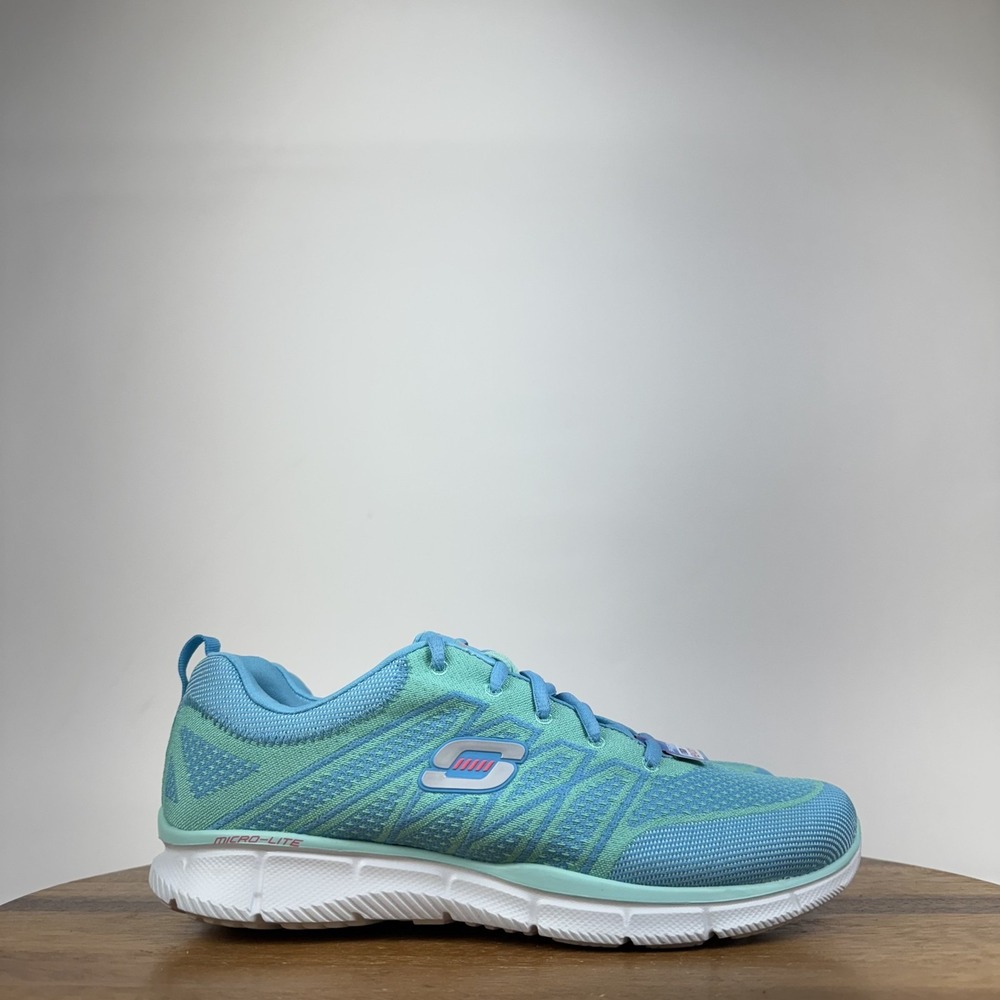New Womens Skechers Equalizer Above All Aqua Casual Sneakers Shoes Size 10 M NIB